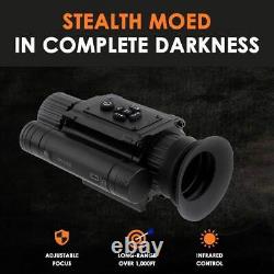 1-4X Zoom IR 850nm Night Vision Monocular Rifle Scope Sights Telescope Hunting