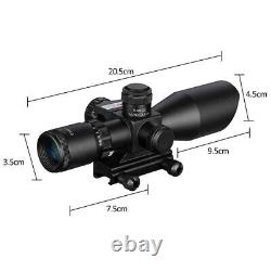 2.5-10X40 Rifle Scope with Red Laser & Holographic Green-Red Dot Sight & Mount