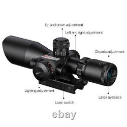 2.5-10X40 Rifle Scope with Red Laser & Holographic Green-Red Dot Sight & Mount