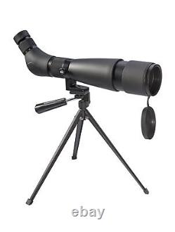 20-60 x 60 Spotting Scope Travel with Table Tripod Black