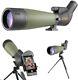 20-60x80 Spotting Scope With Tripod, Carrying Bag, And Smartphone Adapter
