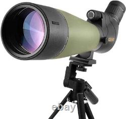 20-60x80 Spotting Scope with Tripod, Carrying Bag, and Smartphone Adapter