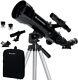 21035 Travel Scope 70 Portable Refractor Telescope Kit With Backpack, Black
