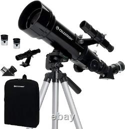 21035 Travel Scope 70 Portable Refractor Telescope Kit with Backpack, Black