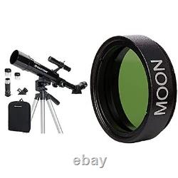 21038 Travel Scope 50 Telescope & 94119-A 1.25 Inch Moon Filter