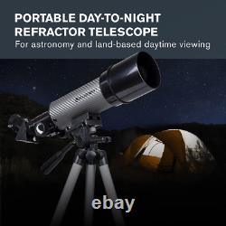 22007 Travel Scope 60 DX Portable Refractor Telescope with Smartphone Adapter