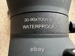 30-90X100MM WP GLADIATOR SPOTTING SCOPE, excellent cond, c/w case + small tripod