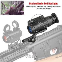 3X Night Vision Scope PSV-14 Monocular IR Hunting Helmet Telescope Camera &Mount