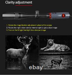 4.3 Rifle Scope Sight 1080P Camera 850nm IR Night Vision Telescopic Hunting