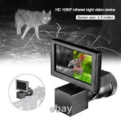 4.3 Screen Night Vision 1080P Rifle Scope Hunting Sight Infrared Video Camera