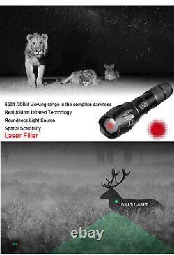 4.3 Wildlife Rifle Scope Sight Camera 1080P 850nm IR Torch Telescopic Hunting