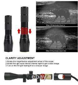 4.3 Wildlife Rifle Scope Sight Camera 1080P 850nm IR Torch Telescopic Hunting