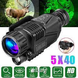 5x40 Infrared IR Night Vision Digital Video Camera Monocular Scope Telescope NEW