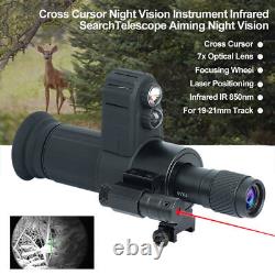 7X Mag. 850nm IR Night Vision Monocular Cross Cursor Infrared Scope Telescope UK