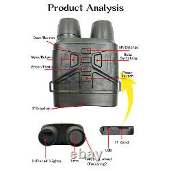 850nm Night Vision Hunting Camera Lens 5X Zoom Binoculars Waterproof Telescope