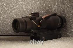 ACOG TA31 4x32 illuminated Scope red chevron Sight Airsoft + Kill Flash