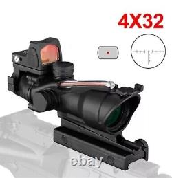 ACOG TA31 RMR 4x32 Illuminated Fibre Optic Sight Scope with RMR Airsoft