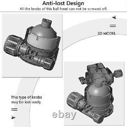 ARTCISE 54mm Ball Head Low Profile Head CNC Panoramic Heavy Duty tripod Head