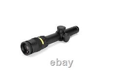 Accupoint TR24-3 Riflescope 1-4 x 24 German #4 Crosshair withAmber Dot 30mm Tube