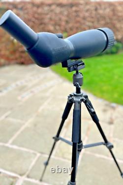 BRESSER 25-75X90 ZOOM SPOTTING SCOPE AND TRIPOD as-new condition