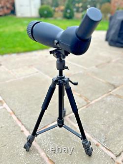 BRESSER 25-75X90 ZOOM SPOTTING SCOPE AND TRIPOD as-new condition