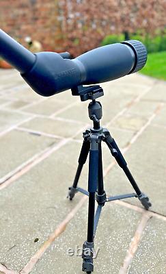 BRESSER 25-75X90 ZOOM SPOTTING SCOPE AND TRIPOD as-new condition