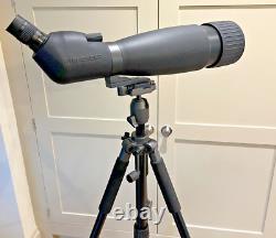 BRESSER 25-75X90 ZOOM SPOTTING SCOPE AND TRIPOD as-new condition