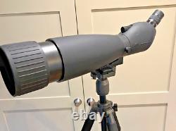 BRESSER 25-75X90 ZOOM SPOTTING SCOPE AND TRIPOD as-new condition