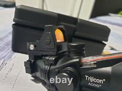 Black ACOG TA31 RMR 4x32 Illuminated Fibre Optic Sight Scope with RMR