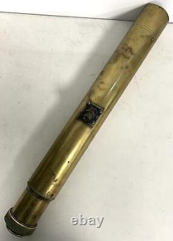 British WWI Era 1918 Dated GS Telescope 8 Observer Artillery Sighting Scope