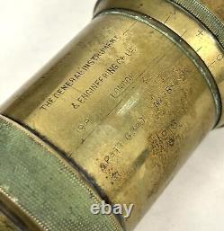 British WWI Era 1918 Dated GS Telescope 8 Observer Artillery Sighting Scope