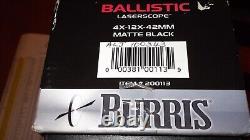 Burris Ballistic Laserscope 4x-12x-42MM MATTE BLACK SCOPE WITH REMOTE
