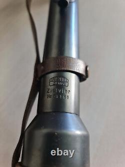 Carl Zeiss Jena ZIELVIER telescopic sight. Scope rifle site German sniper +case