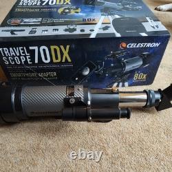 Celestron 22035 Travel Scope DX 70mm Portable Refractor Telescope
