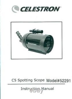 Celestron C5 Schmidt-Cassegrain Telescope Spotting Scope 125mm F10 52291