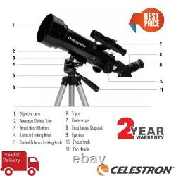 Celestron Travel Scope 80mm f/5 AZ Refractor Telescope 22030 (UK Stock)