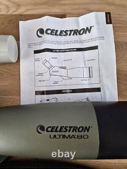 Celestron Ultima 20-60x80mm Angled Zoom Refractor Spotting Scope