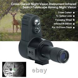 Cross Cursor IR 850mm Monocular Telescope Night Vision Scope Hunting 7X Zoom