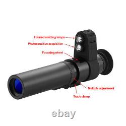 Digital 8-24x Night Vision Monocular 850nm Infrared Scope Hunting Cross Cursor