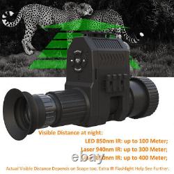 Digital 850nm Laser IR Night Vision Sight Scope Telescope 720P Hunting Camera