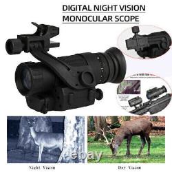 Digital IR Night Vision Rifle Scope Monocular 200m Binocular IR Helmet Telescope