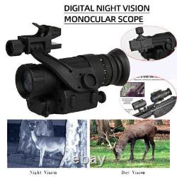Digital Night Vision Rifle Scope Monocular 200m Binocular IR Helmet Telescope