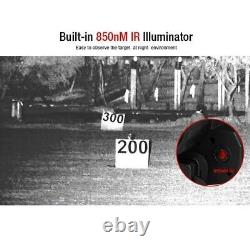 Digital Night Vision Rifle Scope Monocular 200m Binocular IR Helmet Telescope