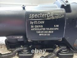 ELCAN Spector DR Style 1-4X Illuminated Scope Airsoft Replica plus Riser Rail