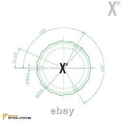 Falcon Optics X50 10-50x60 Riflescope X505FT Field Target Revised Cam Fine Focus