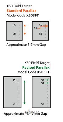 Falcon Optics X50 10-50x60 Riflescope X505FT Field Target Revised Cam Fine Focus