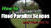Fixed Parallax Scopes How To Use