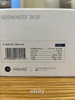 Hawke Sidewinder 30 SF telescopic rifle scope 4-16 X 50 SR Pro IR