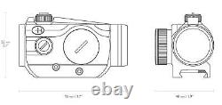 Hawke Vantage Red Dot Sight 1x25 Weaver/Picatinny Base 3 MOA + Sunshade 12103