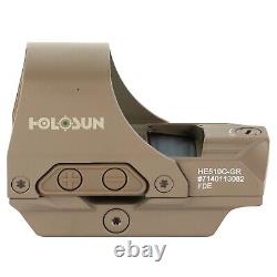 Holosun HE510C-GR-FDE Elite Reflex Green Dot Sight Selectable Green Reticle